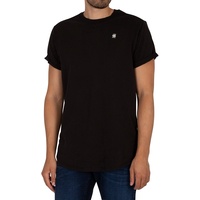 G-Star Lash Ribbed Kurzarm-T-Shirt Dark Black II S