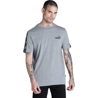 Puma Essentials+ Tape Tee ,Mittelgraues heather L
