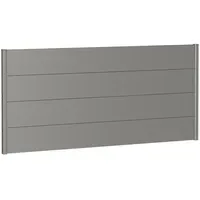 Biohort Sichtschutzelement 200 x 90 cm Quarzgrau Metall