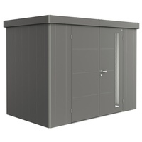Biohort Gerätehaus Neo 1C Doppeltüre quarzgrau-metallic