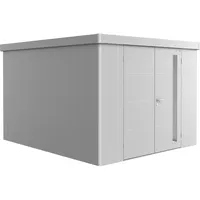 Biohort Gerätehaus Neo 4C Doppeltüre silber-metallic