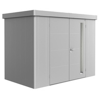 Biohort Gerätehaus Neo 1C Doppeltüre silber-metallic