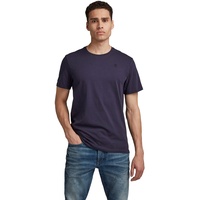 G-Star Base-s Ribbed Kurzarm-T-Shirt Sartho Blue L