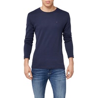 Tommy Jeans Original Ribbed Organic Cotton Langarm-T-Shirt Black Iris