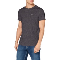 Tommy Jeans Slim Jaspe Kurzarm-T-Shirt Black XL