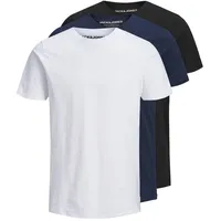 JACK & JONES Organic Basic 3 Pack Kurzarm-T-Shirt Black