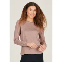 Endurance Langarmshirt Maje Melange grau|braun|grau 38