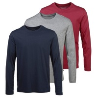 MAN'S WORLD Langarmshirt »neue Farbe !«, (3er-Pack), Langarm, unifarben,