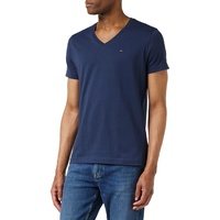 Tommy Jeans Original Kurzarm-T-Shirt Mit V-ausschnitt Black Iris L