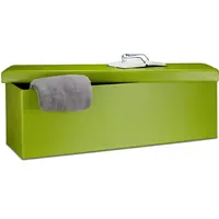Relaxdays Faltbare Sitzbank HxBxT 38 x 114 x 38