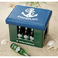 Gilde Sitzkissen Ankerplatz 40 x 30 cm Blau/Weiß