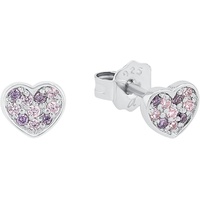 Prinzessin Lillifee Kinder-Ohrstecker für Mädchen, Herz, Zirkonia / 925
