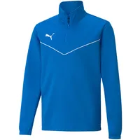 Puma Teamrise 1/4 Zip Top Jr Electric Blue lemonade