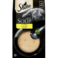 Sheba Soup mit Huhn Multipack 4x40 Gramm Katzennassfutter