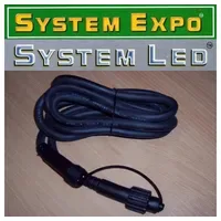 Star Trading System Expo/System LED Verlängerungskabel 2m', schwarz, IP44