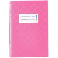 Herma Heftumschlag mit Baststruktur rosa Kunststoff DIN A5