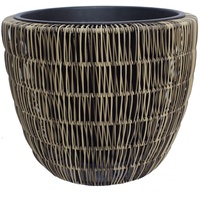 Trendline Polyrattan Pflanztopf Ø 44 x 36 cm braun