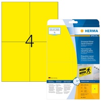 Herma Wetterfeste Folienetiketten 8032 gelb 105,0 x 148 mm