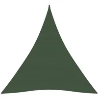 VidaXL Sonnensegel 160 g/m2 Dunkelgrün 5x6x6 m HDPE