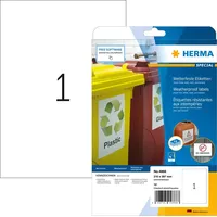 Herma wetterfeste Folienetiketten 4866 weiß 210,0 x 297,0 mm