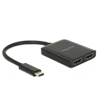 DeLock USB Type-C Splitter - 2 x HDMI out