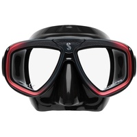Scubapro Zoom-Maske, Schwarz/Rot, Atemregler für Kaltwasser, Unisex, Erwachsene, Schwarz/Rot,