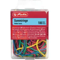 Herlitz Gummibänder mehrfarbig 55 mm Ø 100 Stück