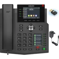 GEQUDIO GX5+ IP-Telefon Set mit Netzteil & WLAN Stick,