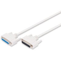 Digitus Seriell, Parallel Verlängerungskabel [1x D-SUB-Stecker 25pol. - 1x