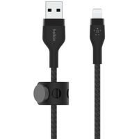 Belkin Flex Lightning/USB-A 2m mfi zert., schwarz