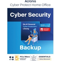 Acronis True Image Essentials Abonnement 5 Computer - 1-Jahres-Abonnement
