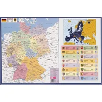 Veloflex Schreibtischunterlage Deutschlandkarte Kunststoff 60,0 x 40,0 cm, 1