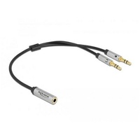 DeLock Headset Adapter 3,5 mm 4 Pin Klinkenbuchse zu