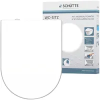 Schütte WC-Sitz »WHITE«, D-Form mit Absenkautomatik, Schnellverschluss, belastbar bis