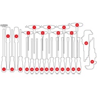 KS Tools Leere Schaumstoffeinlage zu 813.0042