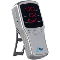 AGT 5in1-Akku-Feinstaub-Messgerät für HCHO, PM1/2,5/10 und TVOC