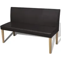 VidaXL Polsterbank Dunkelbraun 139,5 x 50 x 86 cm