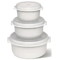 Emsa Micro Family Mikrowellentopf-Set, 3-tlg. weiß (459061200)
