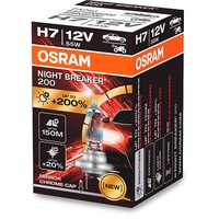Osram Night Breaker 200 H7 55W, 1er-Pack Faltschachtel (64210NB200)