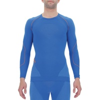 Uyn Evolutyon langarm Funktionsshirt Herren lapis blue/blue/orange shiny XXL