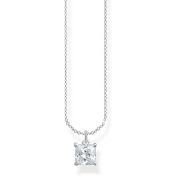 Thomas Sabo Kette mit weißen Stein 925 Sterling Silber