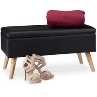 Relaxdays Relaxdays, Sitzbank mit Stauraum Kunstleder gepolstert