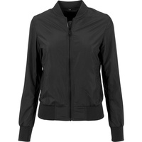 Build Your Brand Nylon Bomber Jacke Black XL