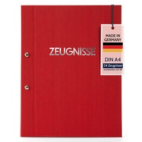 Goldbuch Zeugnismappe Colours, A4, mit Schraubverschluss und 12 Sichttaschen,