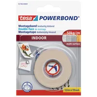 Tesa Montageband Indoor 1,5 m x 19 mm