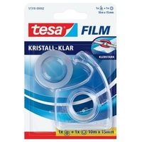 Tesa tesafilm kristall-klar, 1 Rolle, Easy Cut Handabroller Transparent,