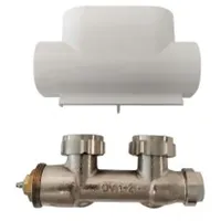 Kermi Ventilhahnblock Eckform weiß