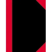 Bantex Notizbuch Chinakladde DIN A4 liniert 96 Blatt schwarz/rot