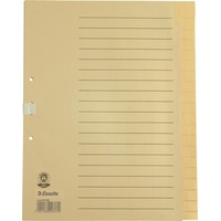 Esselte Register - blanko, A4, Papier chamois