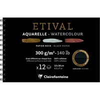 Clairefontaine 975325C - Spiralalbum Etival mit 12 Blatt Zeichenpapier